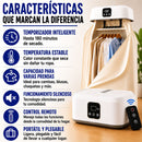 Secador portátil de ropa y zapatos en uso