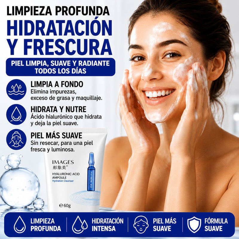 Espuma Facial con Ácido Hialurónico.