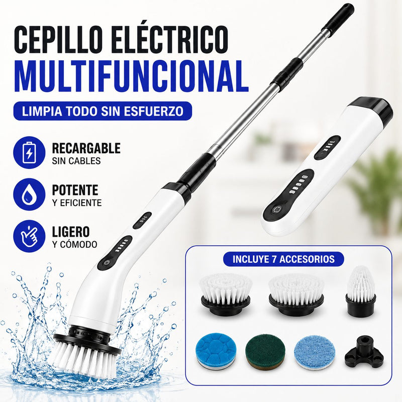 Cepillo eléctrico multifuncional de limpieza