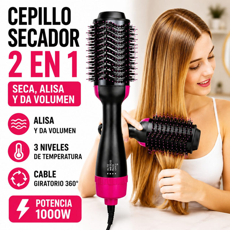 Cepillo secador 4 en 1 para cabello