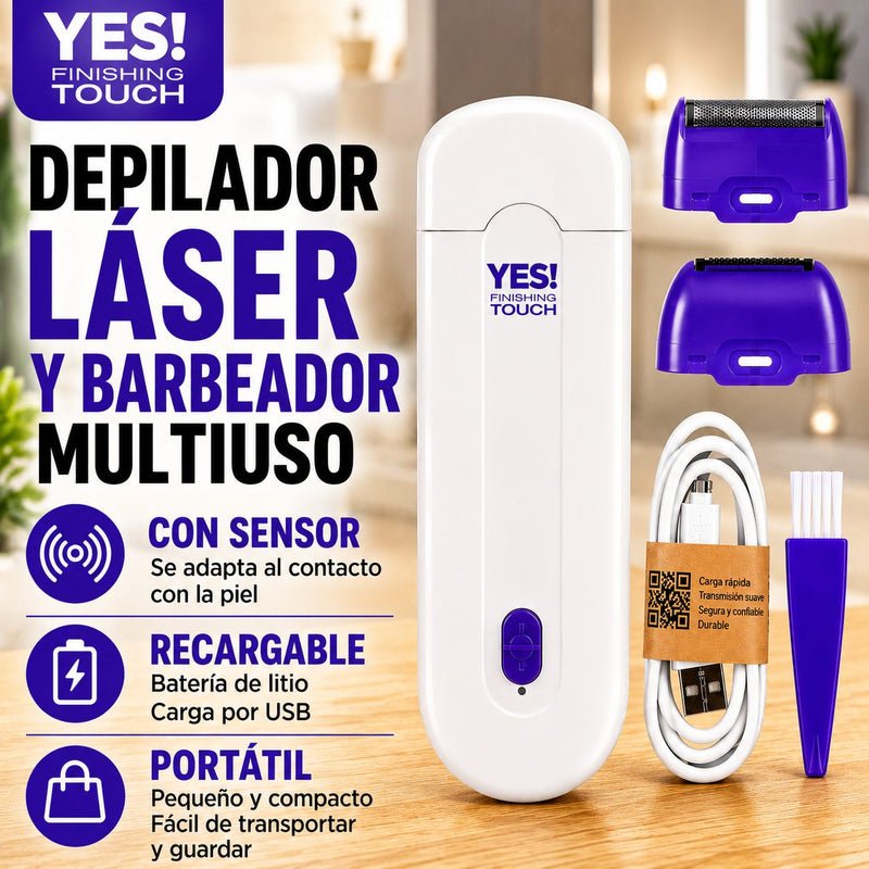 Depilador Láser y Barbeador Multiuso YES! en ambiente de baño